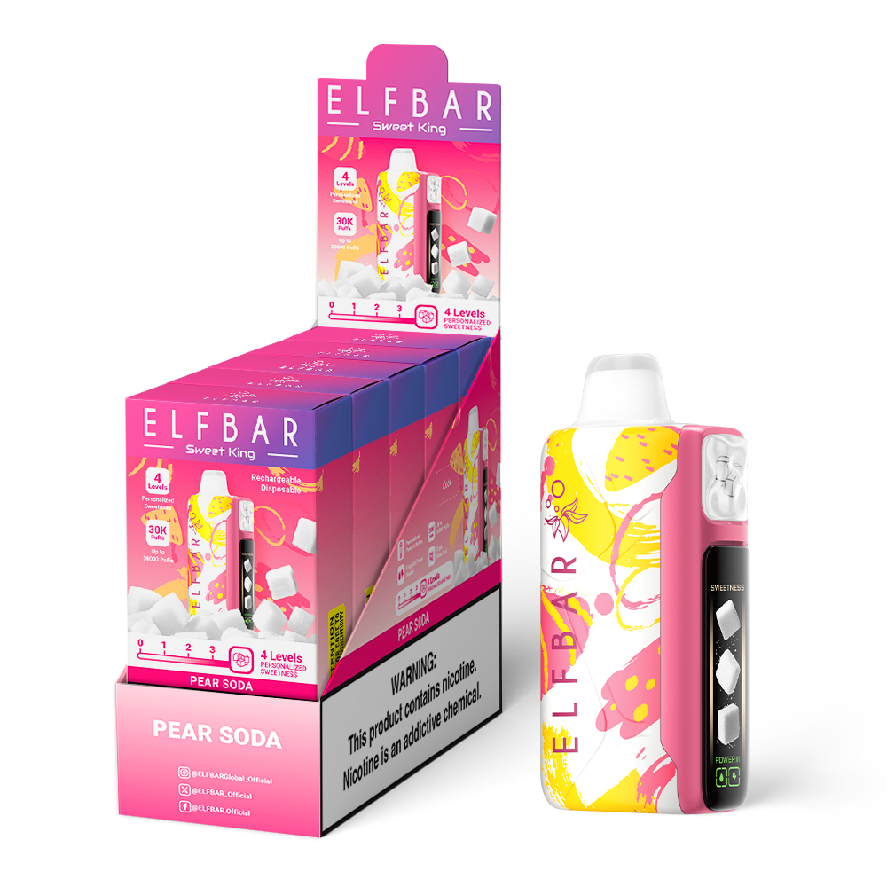 Pear Soda Elfbar Sweet King 30000 Puffs | 4 Sweetness Modes