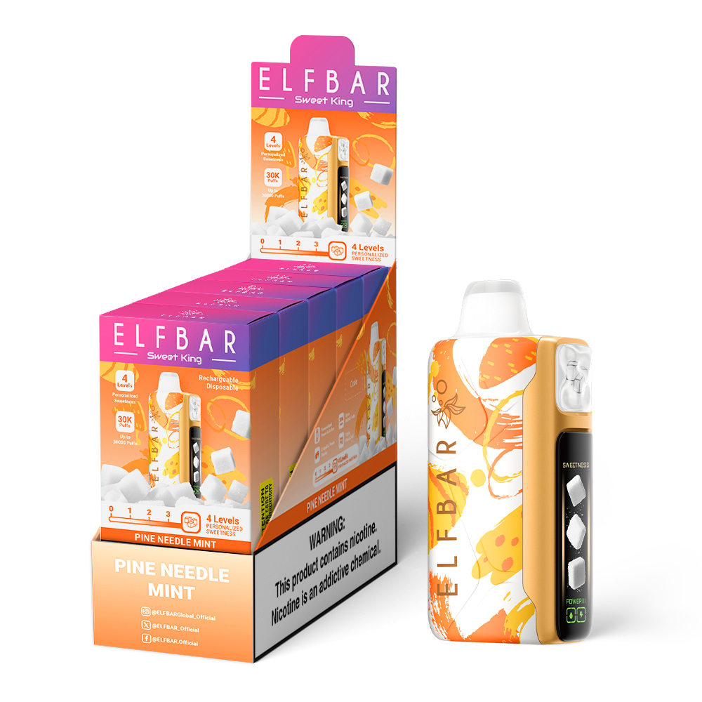 Pine Needle Mint Elfbar Sweet King 30000 Puffs | 4 Sweetness Modes