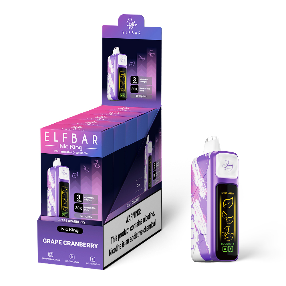  Grape Cranberry Elfbar NIC King | 30,000 Puffs