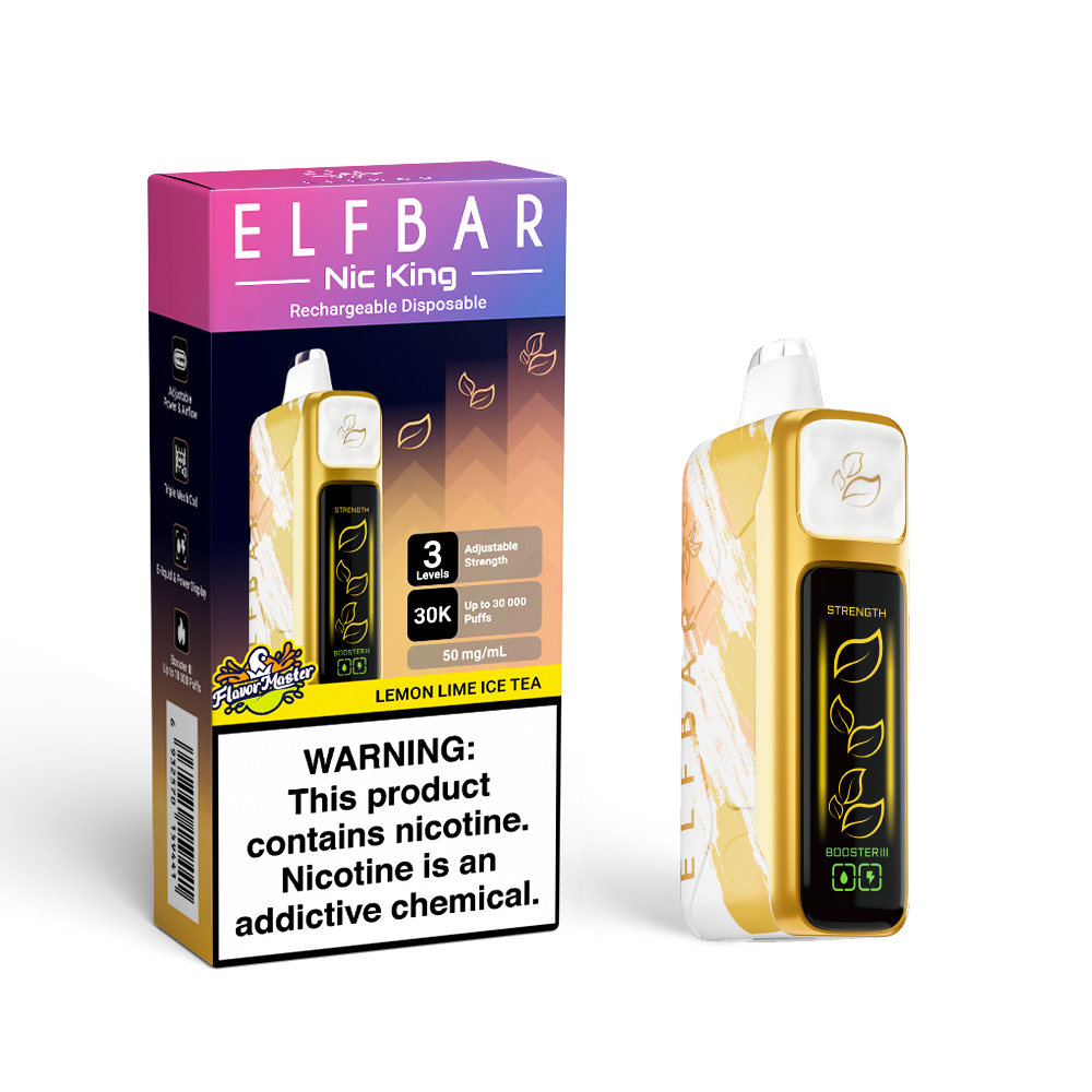 Elfbar NIC King Lemon Lime Ice Tea | 30K Puffs & Nicotine Control