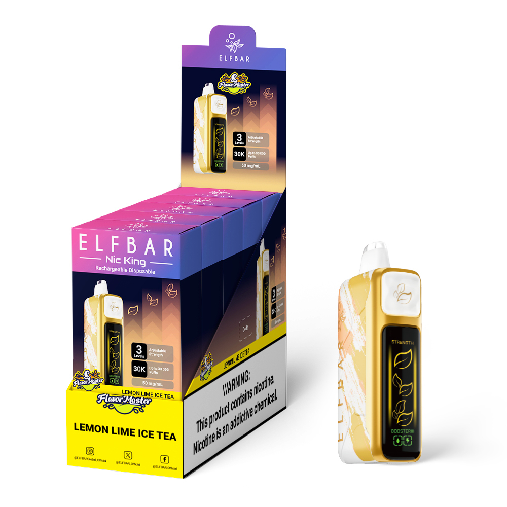 Lemon Lime Ice Tea Elfbar NIC King | 30,000 Puffs | Nicotine Control