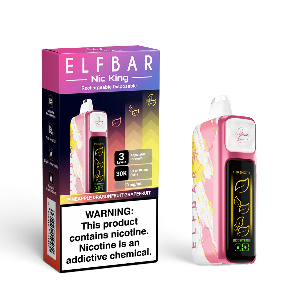 Buy Elfbar NIC King 30K Puffs - Pineapple Dragonfruit Grapefruit