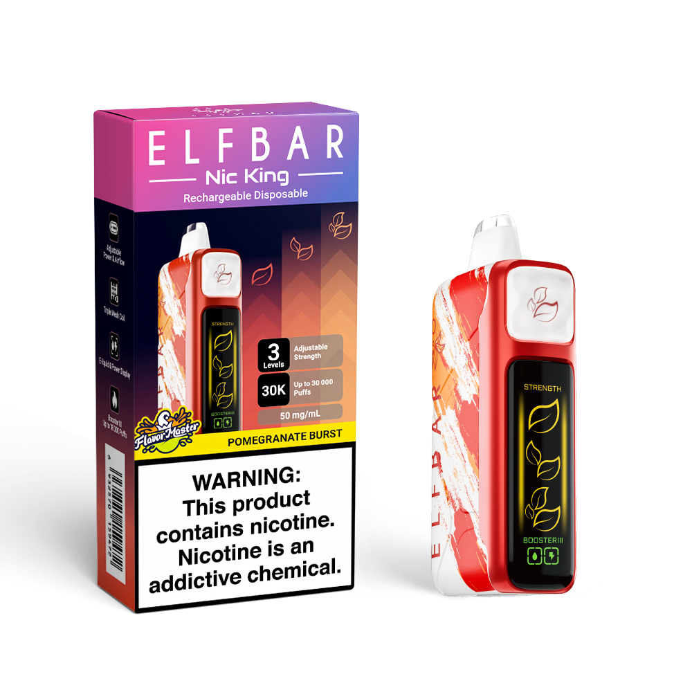 Buy Elfbar NIC King 30K Puffs - Pomegranate Burst (Ireland)