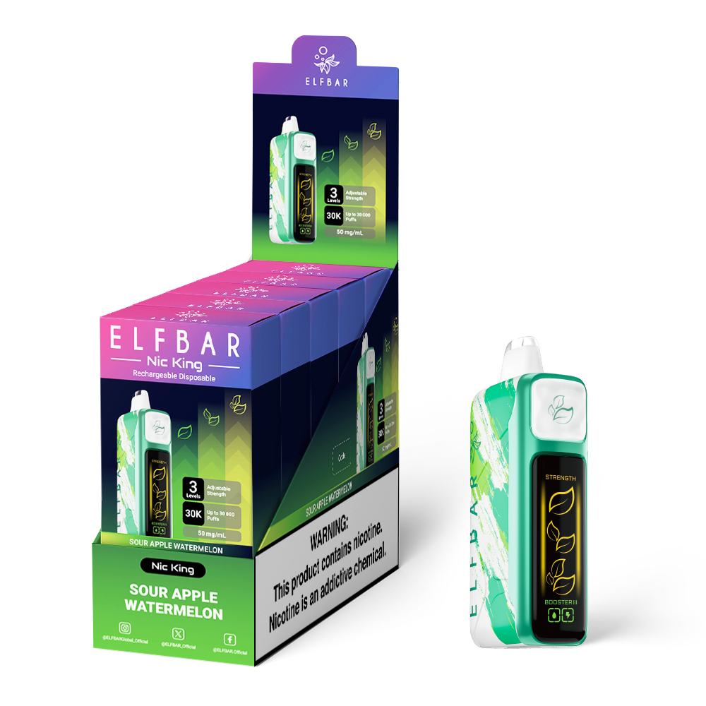 Elfbar NIC King Sour Apple Watermelon (30K Puffs) - EU