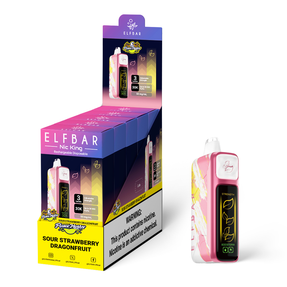 Elfbar NIC King Sour Strawberry Dragonfruit 30K