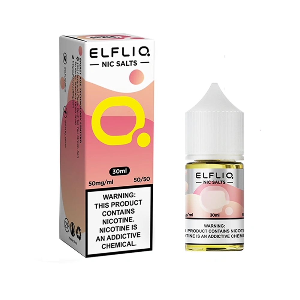 Strawberry Banana Elf Bar ELFLIQ Nicotine Salt E-Liquid 10ml Bottles
