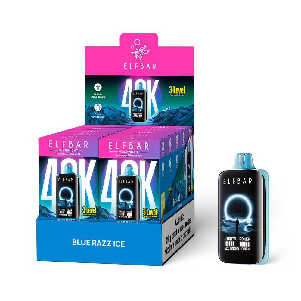 Elfbar MoonNight Vape – 40,000 Puffs, Dual Vapor, Smart Display & Bold Flavors