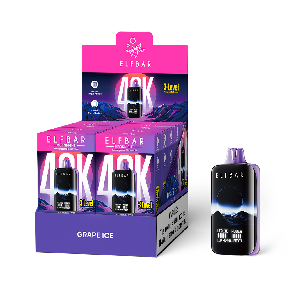 Elfbar MoonNight Vape – 40,000 Puffs, Dual Vapor, Smart Display & Bold Flavors