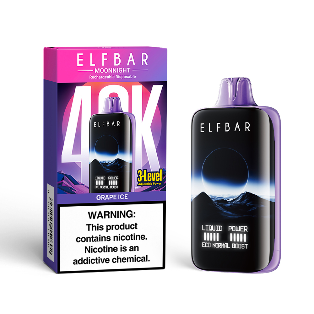 MoonNight Vape – 40,000 Puffs, Dual Vapor, Smart Display & Bold Flavors