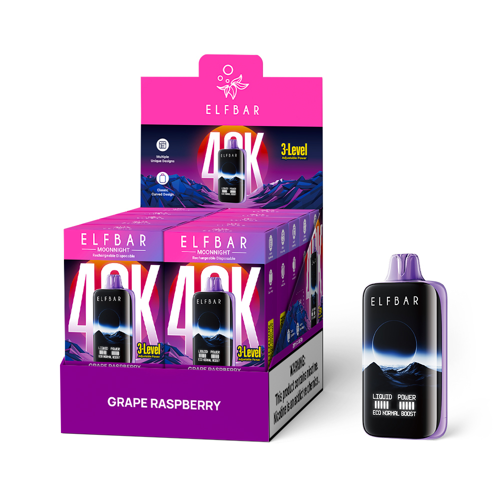 Elfbar MoonNight Vape – 40,000 Puffs, Dual Vapor, Smart Display & Bold Flavors