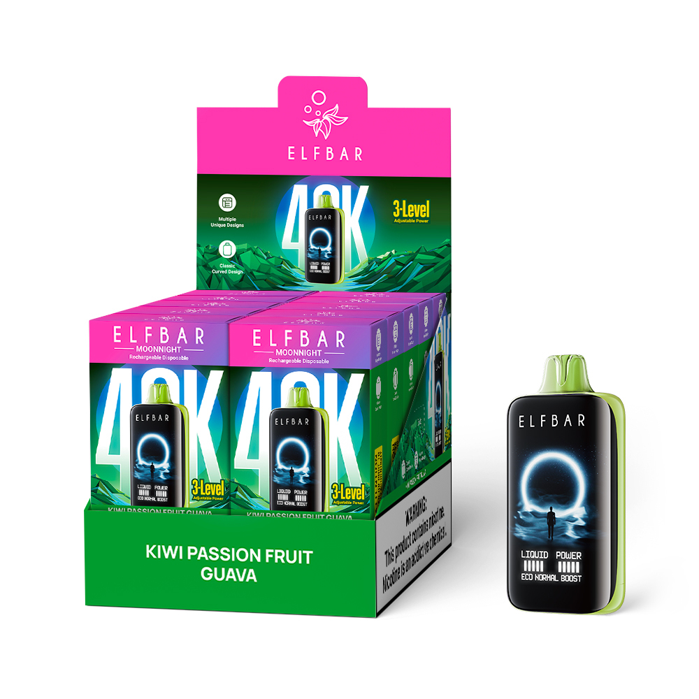 Elfbar MoonNight Vape – 40,000 Puffs, Dual Vapor, Smart Display & Bold Flavors