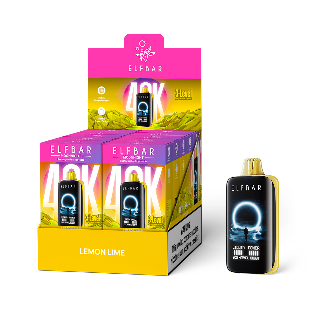 Elfbar MoonNight Vape – 40,000 Puffs, Dual Vapor, Smart Display & Bold Flavors