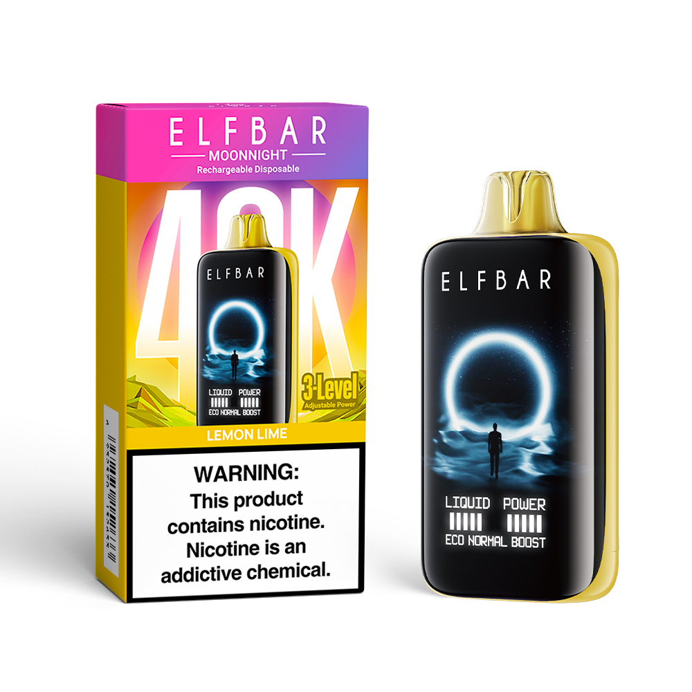 Elfbar MoonNight Vape – 40,000 Puffs, Dual Vapor, Smart Display & Bold Flavors