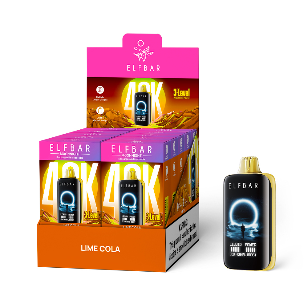 Elfbar MoonNight Vape – 40,000 Puffs, Dual Vapor, Smart Display & Bold Flavors