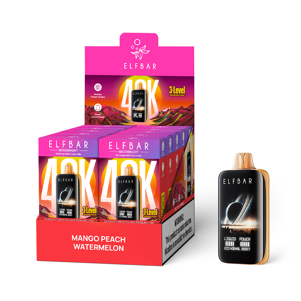 Elfbar MoonNight Vape – 40,000 Puffs, Dual Vapor, Smart Display & Bold Flavors