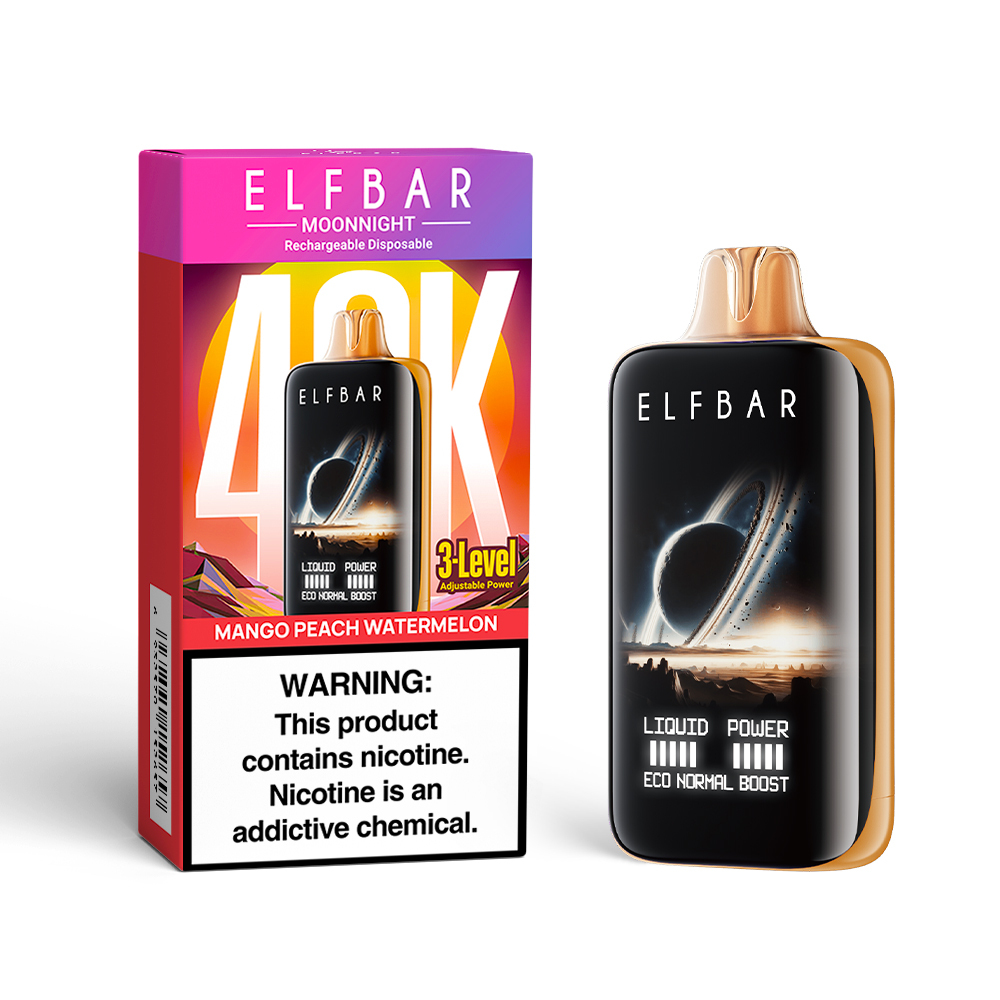 Elfbar MoonNight Vape – 40,000 Puffs, Dual Vapor, Smart Display & Bold Flavors