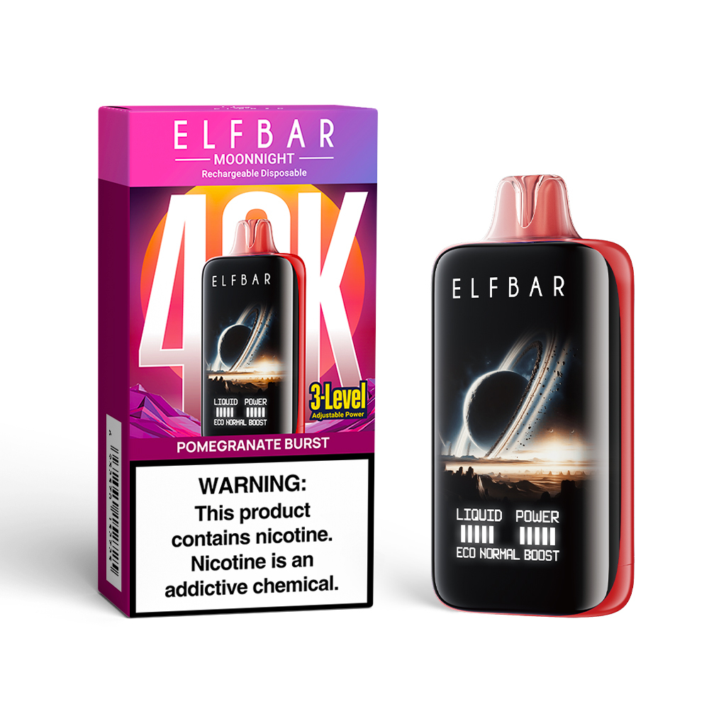 Elfbar MoonNight Vape – 40,000 Puffs, Dual Vapor, Smart Display & Bold Flavors