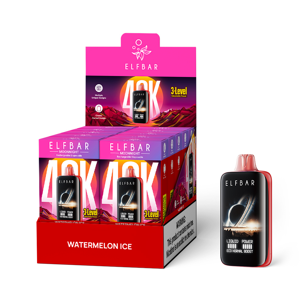 Elfbar MoonNight Vape – 40,000 Puffs, Dual Vapor, Smart Display & Bold Flavors