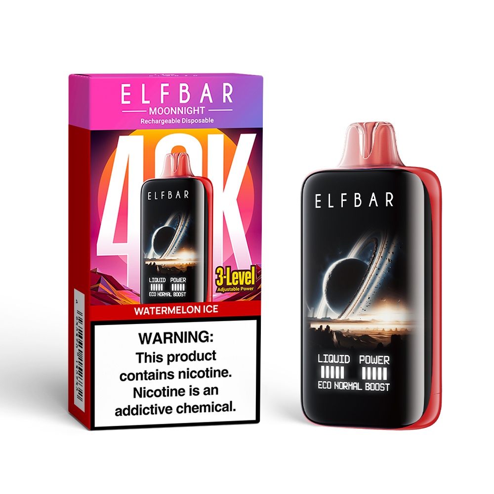 Elfbar MoonNight Vape – 40,000 Puffs, Dual Vapor, Smart Display & Bold Flavors