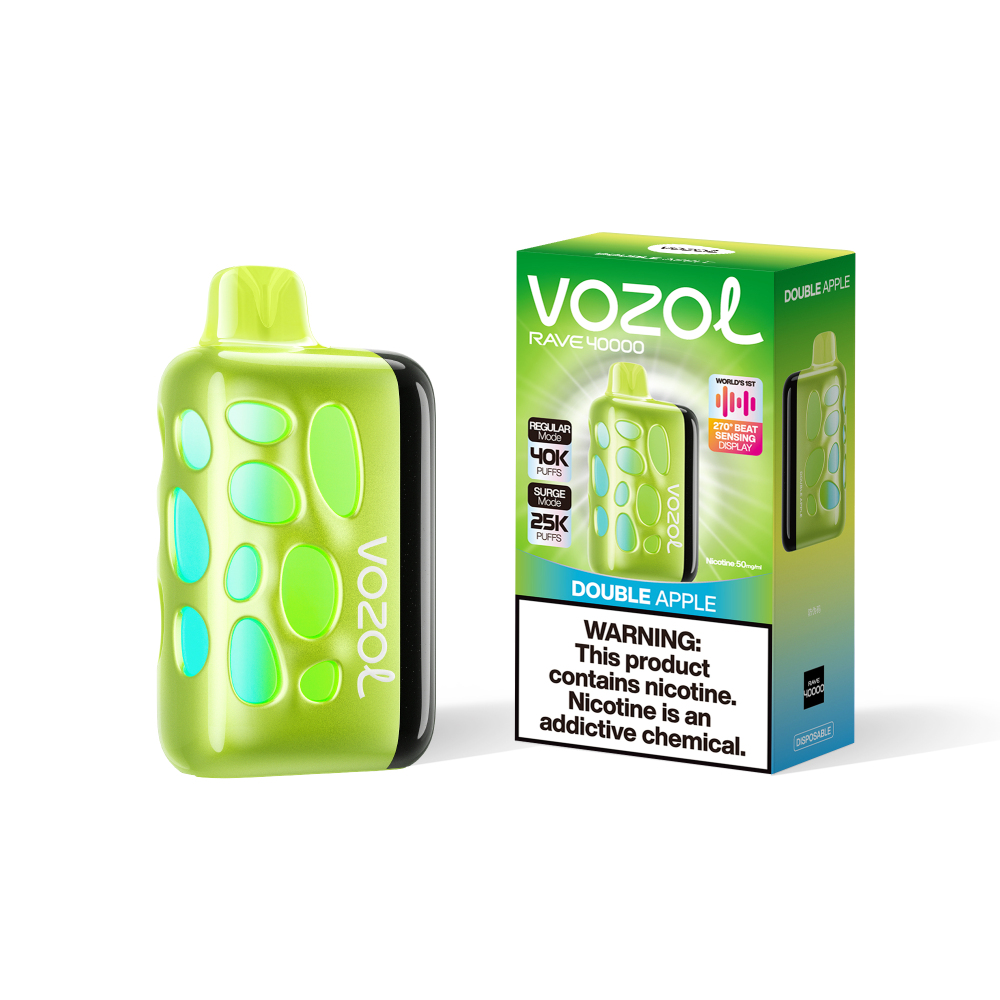 VOZOL Rave 40000 Vape – 270° Glow, 40,000 Puffs, 20 Flavors