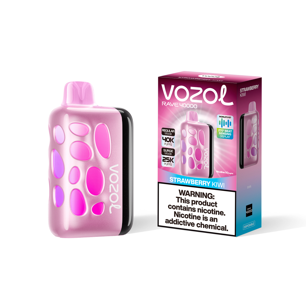 VOZOL Rave 40000 Vape – 270° Glow, 40,000 Puffs, 20 Flavors