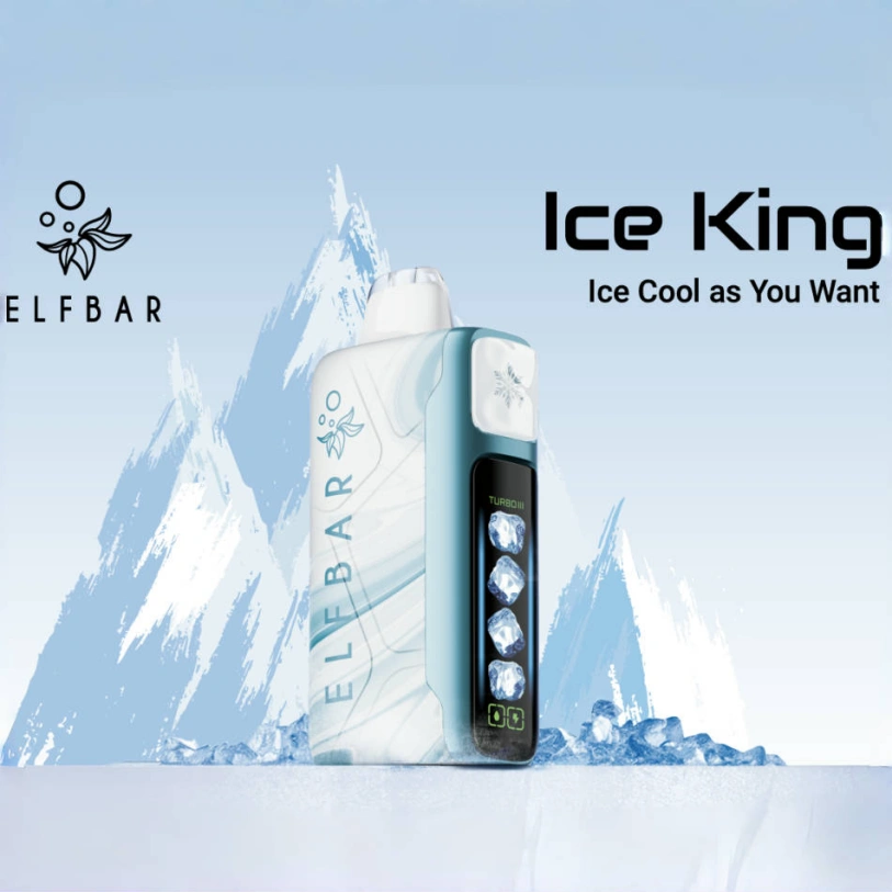 ELFBAR Ice King Disposable: 30,000 Puffs, 5% Nicotine, Adjustable Ice