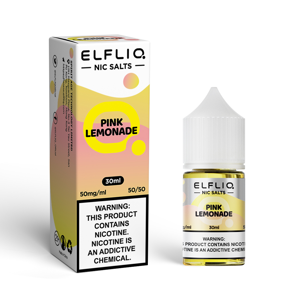 Elf Bar ELFLIQ Nicotine Salt E-Liquid: 20+ Flavors, 30ml Bottles 5% Box