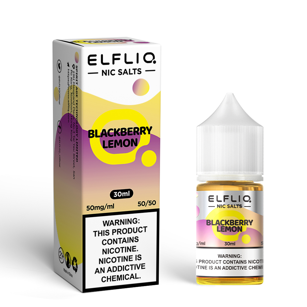 Elf Bar ELFLIQ Nicotine Salt E-Liquid: 20+ Flavors, 30ml Bottles 5% Box