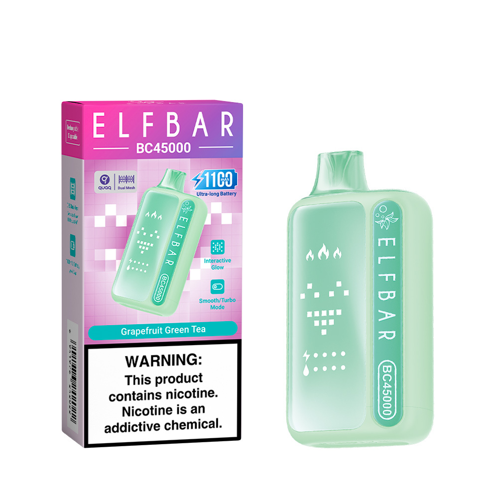 Elfbar BC45000 Vape – 45,000 Puffs, Dual Vapor, Interactive Glow & Bold Flavors