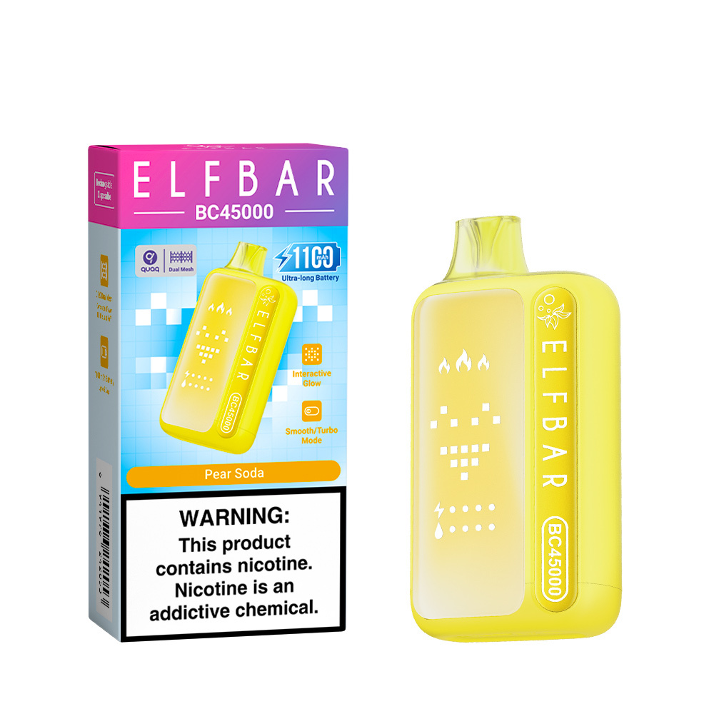Elfbar BC45000 Vape – 45,000 Puffs, Dual Vapor, Interactive Glow & Bold Flavors
