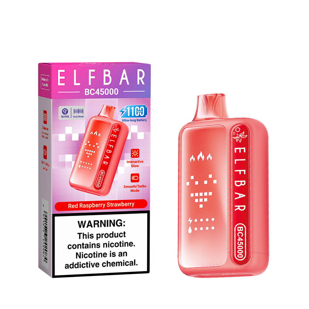 Elfbar BC45000 Vape – 45,000 Puffs, Dual Vapor, Interactive Glow & Bold Flavors