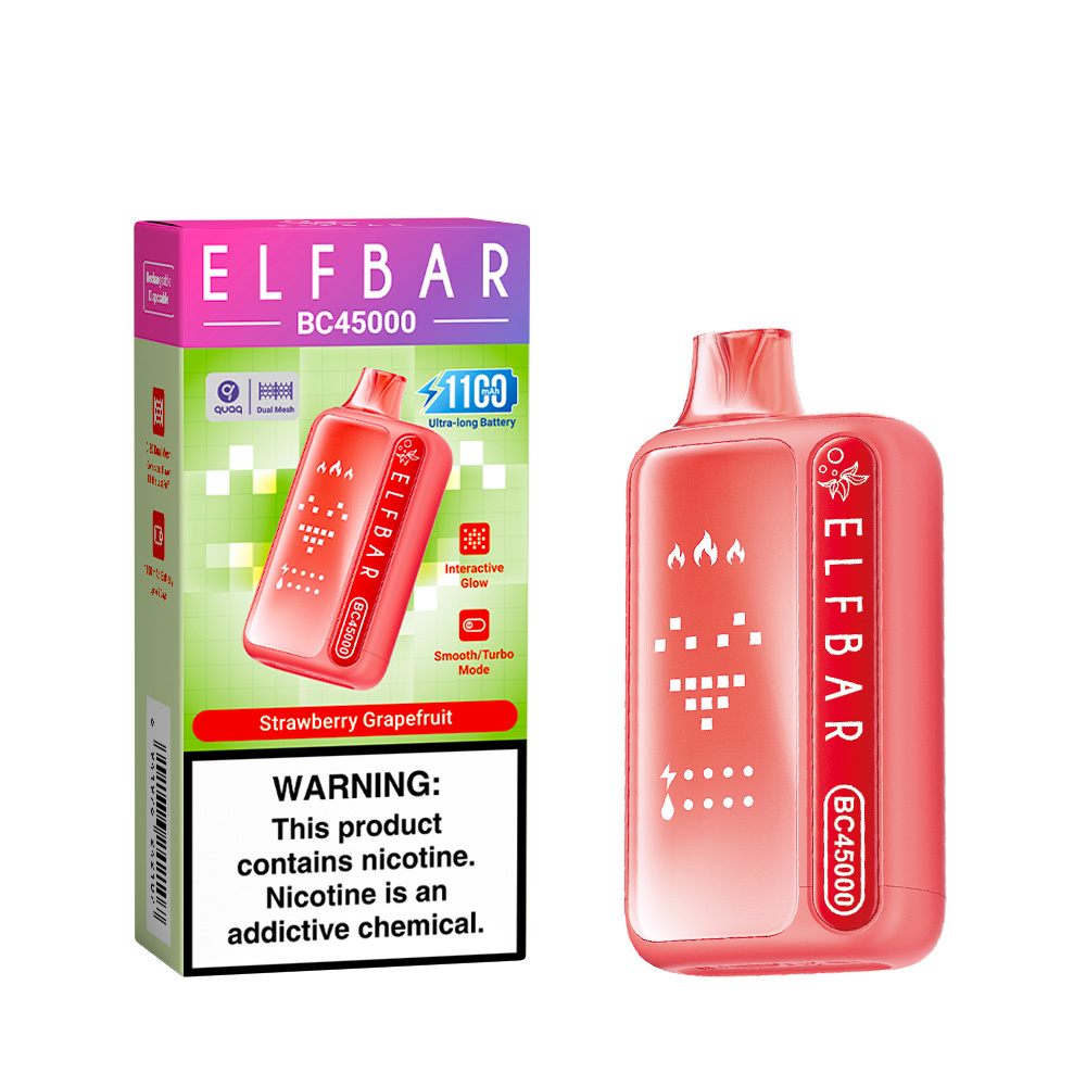 Elfbar BC45000 Vape – 45,000 Puffs, Dual Vapor, Interactive Glow & Bold Flavors