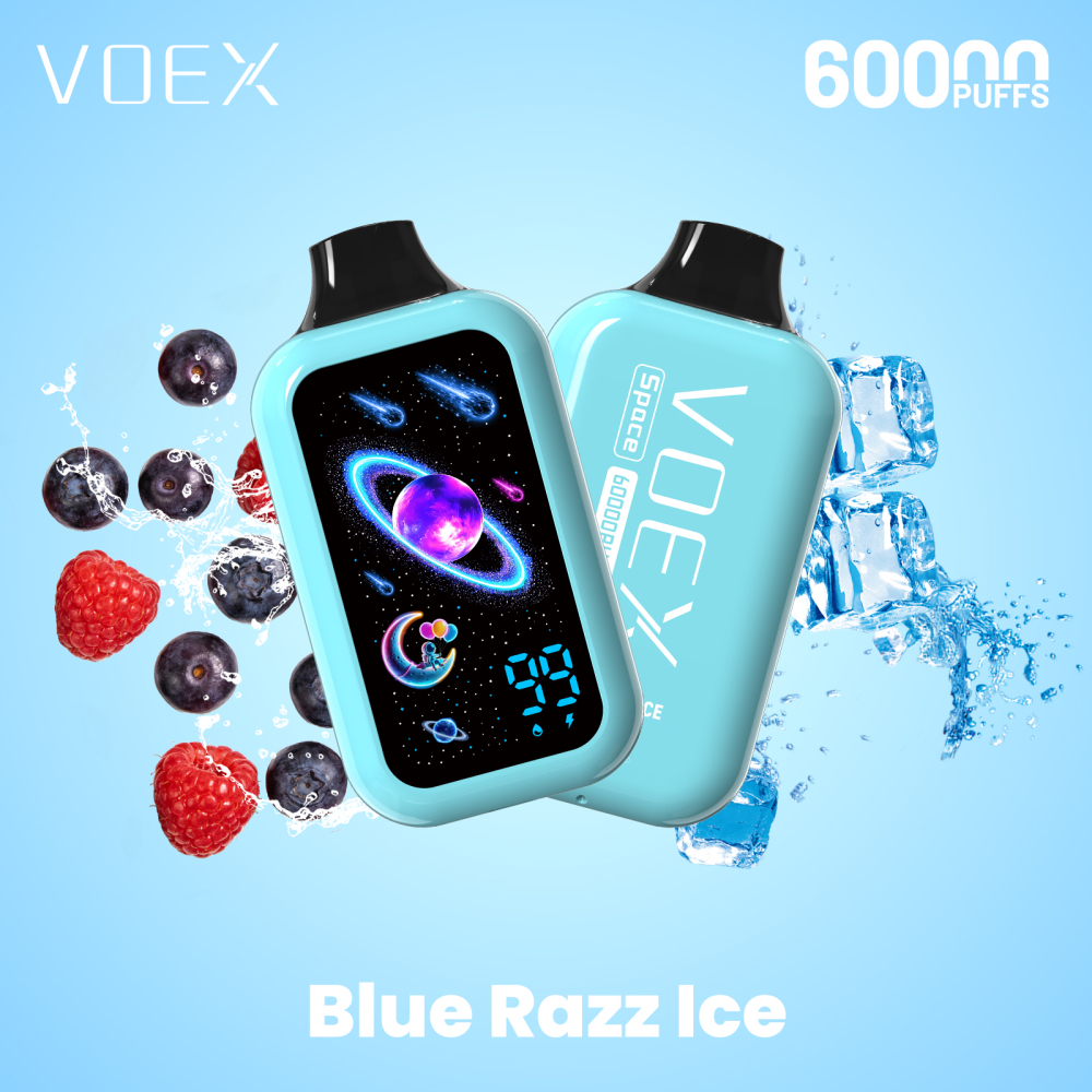 VOEX Space Vape – 60,000 Puffs, Dual Vapor, Interactive Glow & Bold Flavors