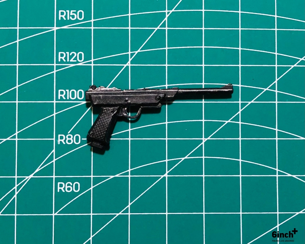 handgun with extended barrel