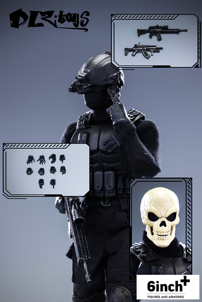 DLZ. Toys  The first of special forces —skull Sergeant 1/12 action figure