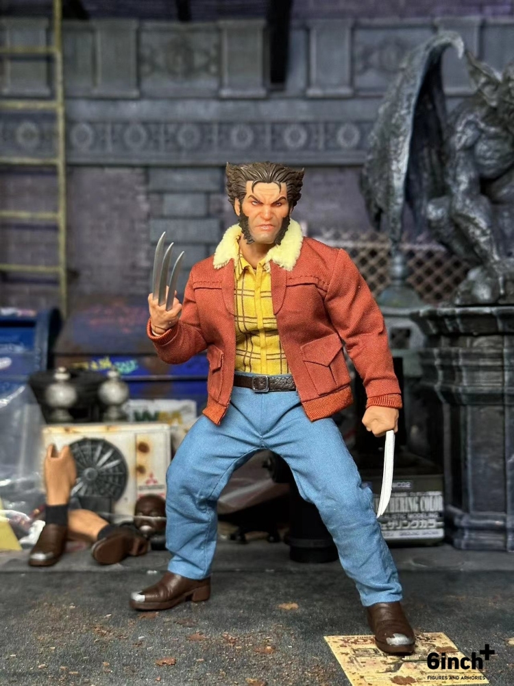X-men 92 cartoon look Logan kitbash set