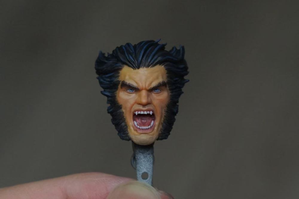 Wolverine Logan longhair heads