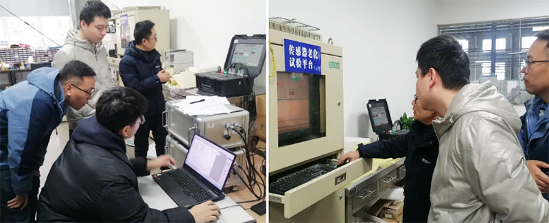 生益科技技术团队来高达现场实测多型号PP片的照片