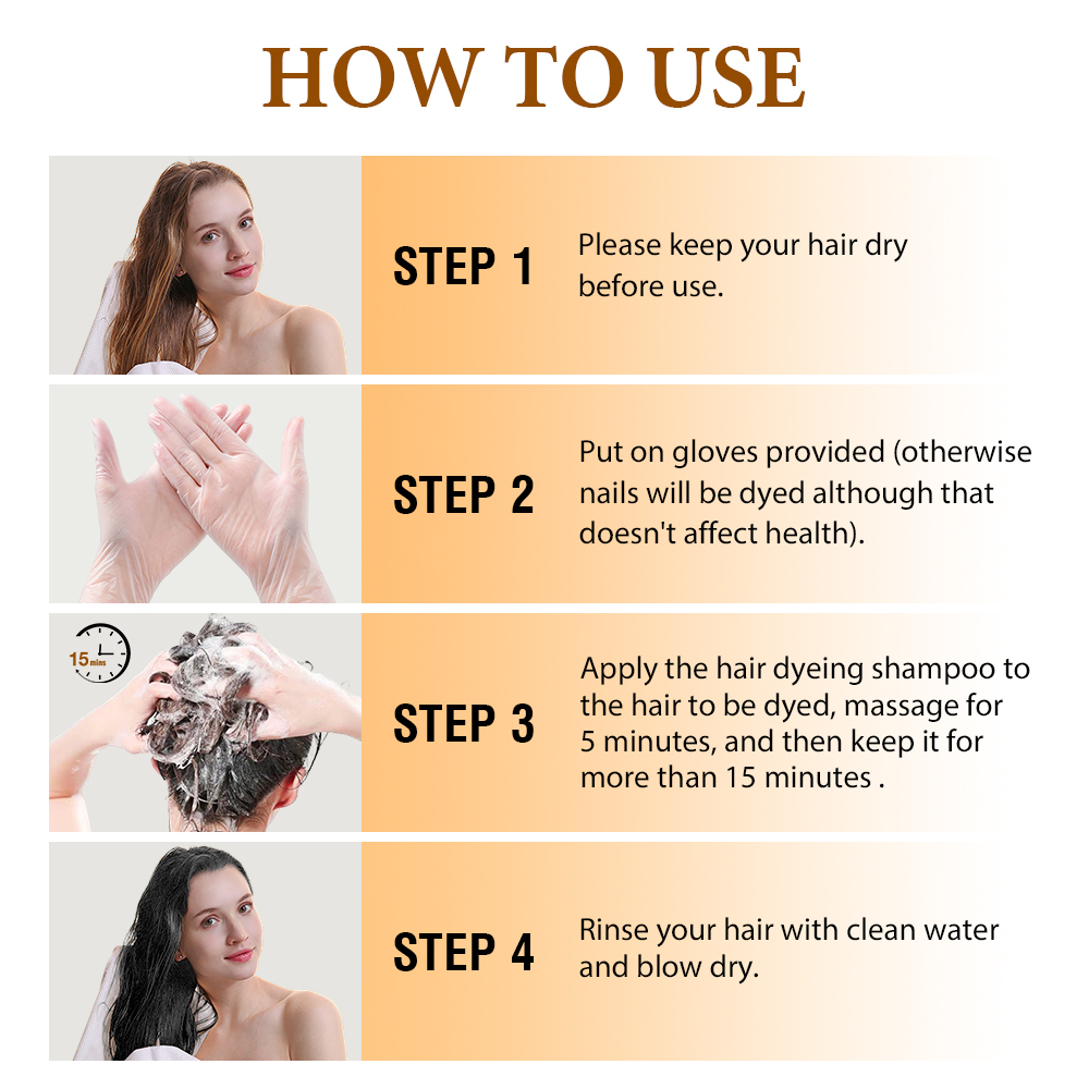 Zippy Color Hair Color Dye Hot Sale Black Hair Dye Shampoo,Zippy Color Hair Color Dye Hot Sale Black Hair Dye Shampoo,Guangdong Mingli Biomedical Technology Co., Ltd.