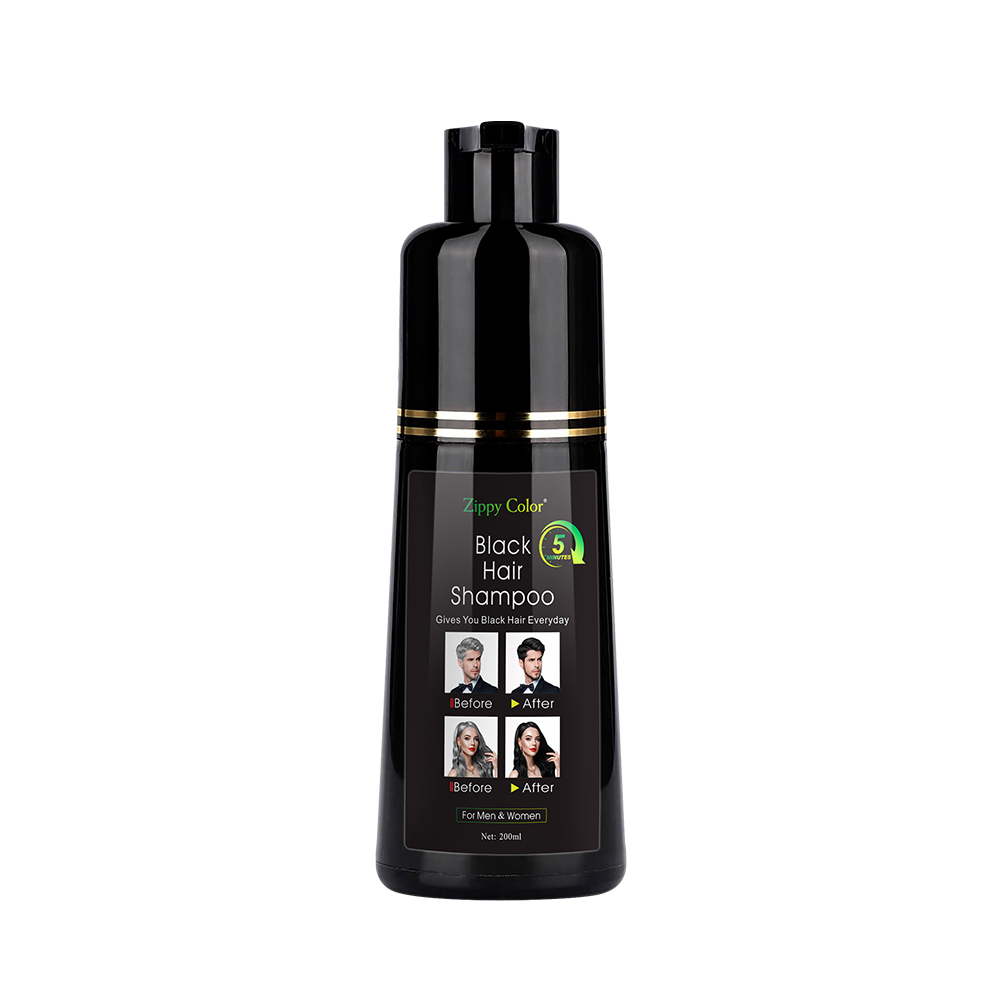 Zippy Color Black Hair Shampoo - Premium Black Hair Dye Shampoo for Rich and Long-Lasting Color,Permanent Black Hair Dye Shampoo for Private Label for B2B Clients,Guangdong Mingli Biomedical Technology Co., Ltd.