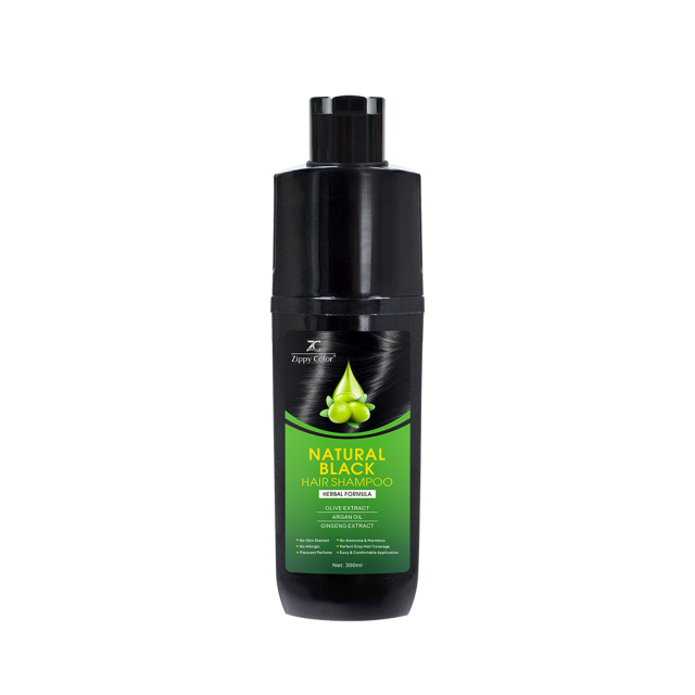 Zippy Color Olive Black Hair Shampoo - Premium Hair Dye Shampoo with Olive Extract for Vibrant, Healthy Hair Color,Zippy Color Permanent Black Hair Dye Shampoo with Olive Extract,Guangdong Mingli Biomedical Technology Co., Ltd.