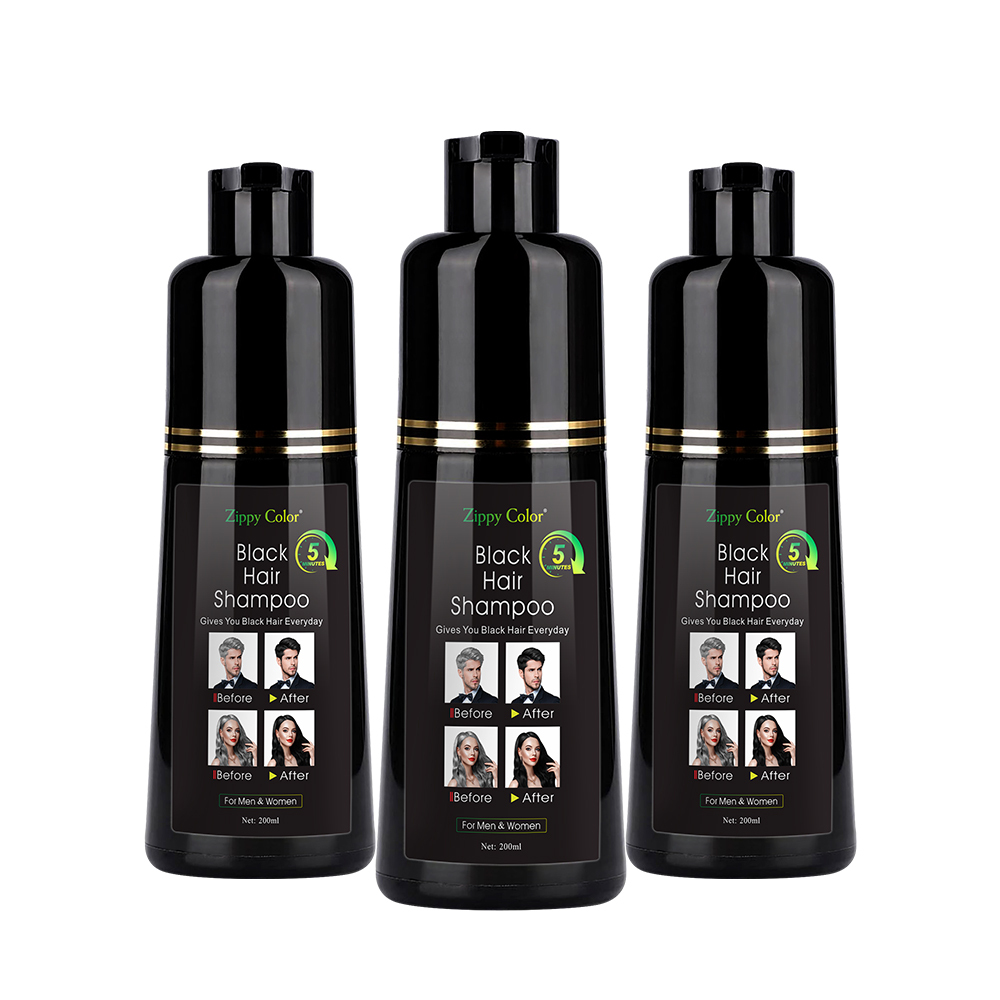 Zippy Color Black Hair Shampoo - Premium Black Hair Dye Shampoo for Rich and Long-Lasting Color,Permanent Black Hair Dye Shampoo for Private Label for B2B Clients,Guangdong Mingli Biomedical Technology Co., Ltd.