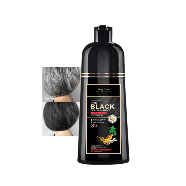 Zippy Color Ginseng Black Hair Shampoo-400ml,Zippy Color Ginseng Black Hair Shampoo-400ml,Guangdong Mingli Biomedical Technology Co., Ltd.