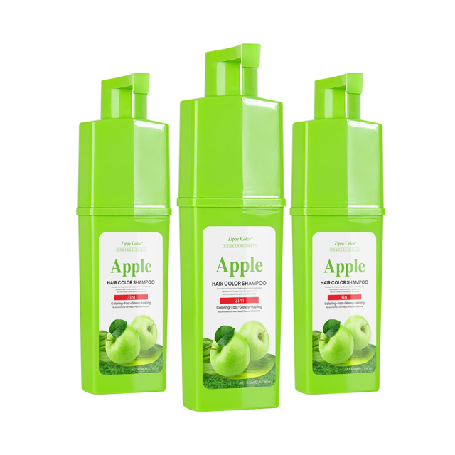 Zippy Color Apple Black Hair Shampoo,Zippy Color 3 in 1 Argan Oil Hair Dye Shampoo-Black,Guangdong Mingli Biomedical Technology Co., Ltd.
