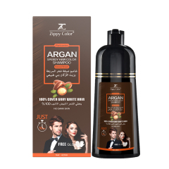 Zippy Color Argan Speedy Hair Color Shampoo - Natural Brown - Fast & Nourishing Hair Dye Shampoo,Zippy Color Hair Dye Shampoo - Hair Care Manufacturer,Guangdong Mingli Biomedical Technology Co., Ltd.