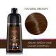 Zippy Color Argan Speedy Hair Color Shampoo - Natural Brown - Fast & Nourishing Hair Dye Shampoo,Zippy Color Hair Dye Shampoo - Hair Care Manufacturer,Guangdong Mingli Biomedical Technology Co., Ltd.