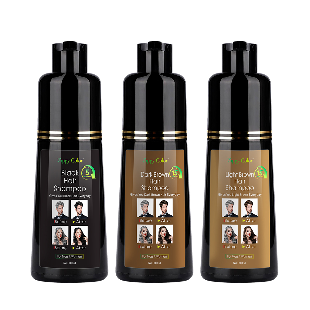 Zippy Color Black Hair Shampoo - Premium Black Hair Dye Shampoo for Rich and Long-Lasting Color,Permanent Black Hair Dye Shampoo for Private Label for B2B Clients,Guangdong Mingli Biomedical Technology Co., Ltd.