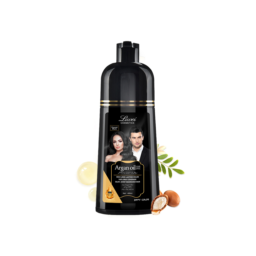 Zippy Color Argan Oil Black Hair Shampoo,Zippy Color 3 in 1 Argan Oil Hair Dye Shampoo-Black,Guangdong Mingli Biomedical Technology Co., Ltd.