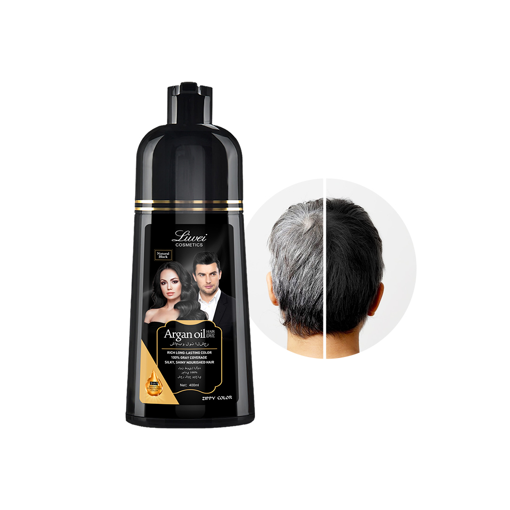 Zippy Color Argan Oil Black Hair Shampoo,Zippy Color 3 in 1 Argan Oil Hair Dye Shampoo-Black,Guangdong Mingli Biomedical Technology Co., Ltd.