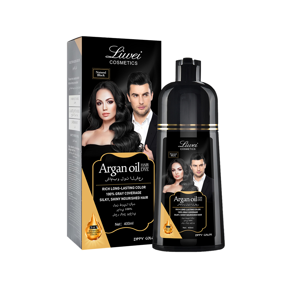Zippy Color Argan Oil Black Hair Shampoo,Zippy Color 3 in 1 Argan Oil Hair Dye Shampoo-Black,Guangdong Mingli Biomedical Technology Co., Ltd.